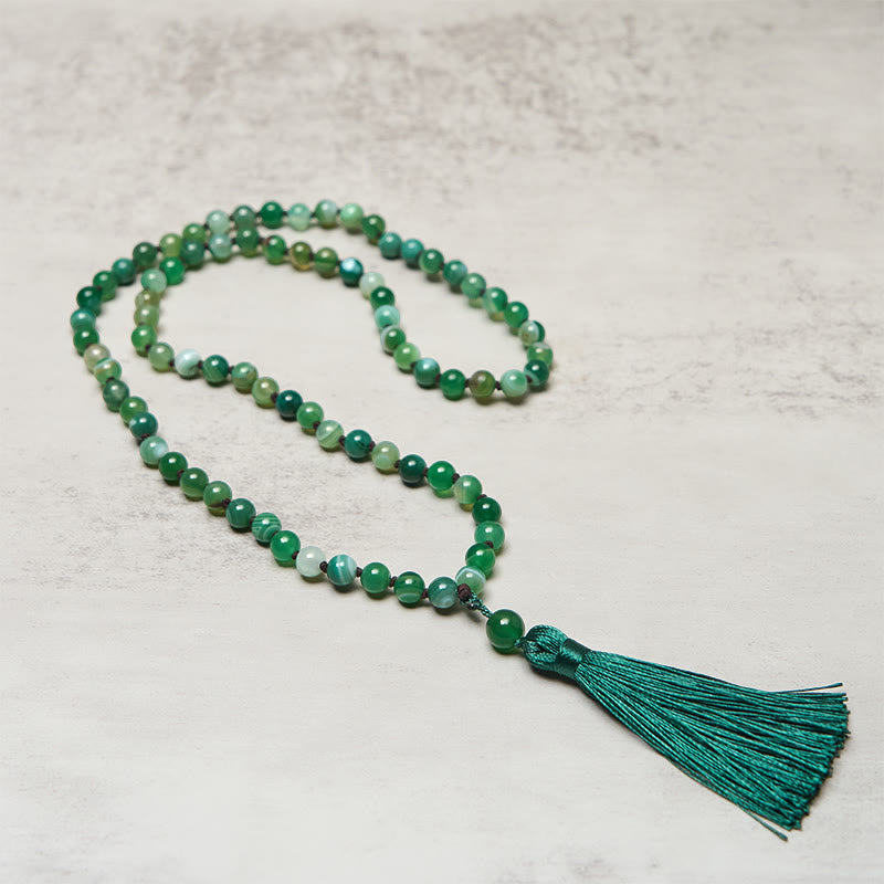 Nimara Ritual Bead Malachite Tassel Protection Bracelet