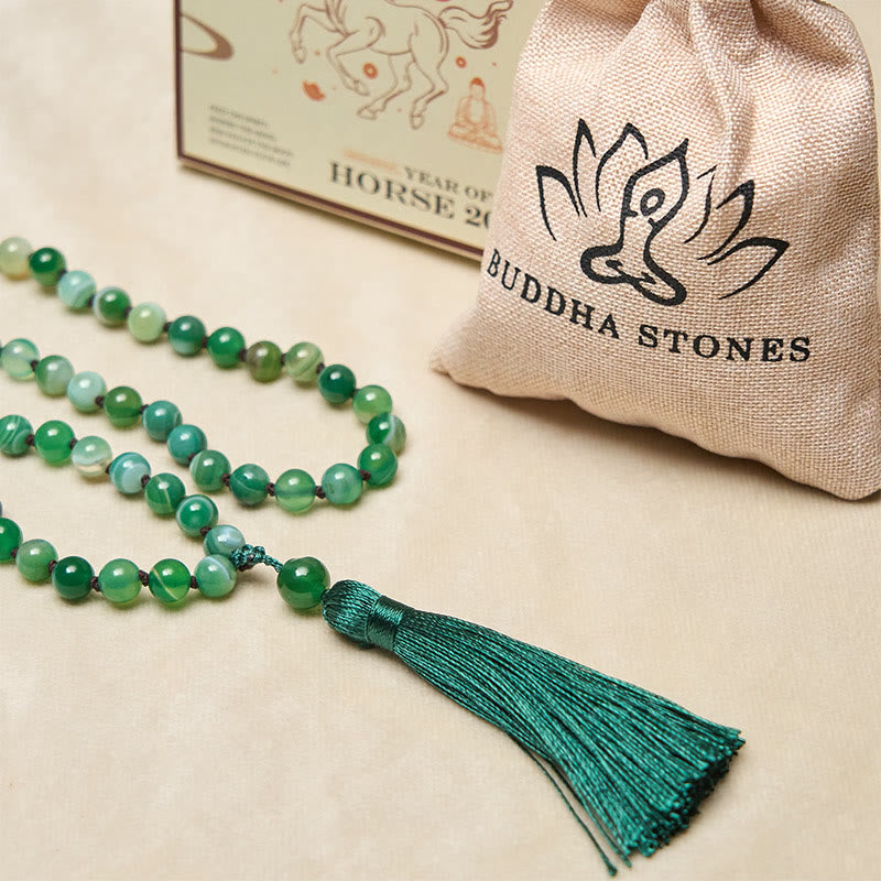 Nimara Ritual Bead Malachite Tassel Protection Bracelet