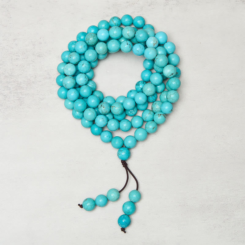 Nimara Ritual 108 Beads Turquoise Wisdom Balance Mala