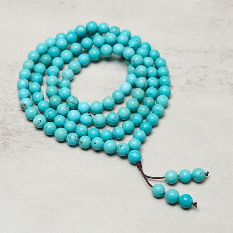 Nimara Ritual 108 Beads Turquoise Wisdom Balance Mala