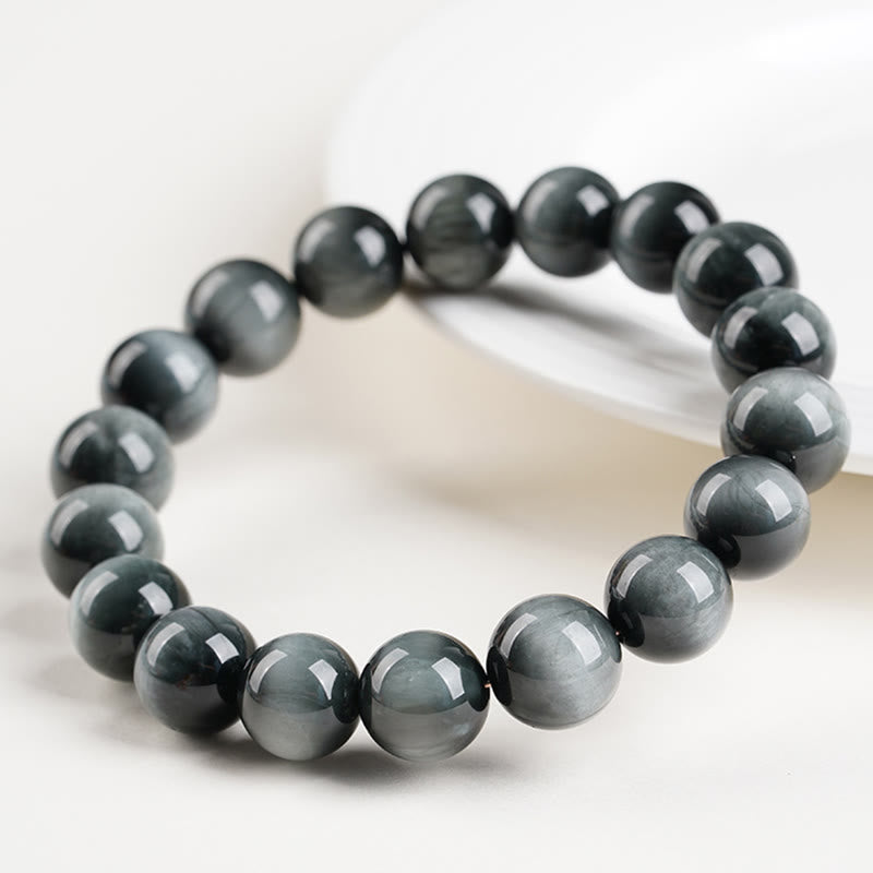 Nimara Ritual Eagle's Eye Stone Positive Calm Beaded Bracelet