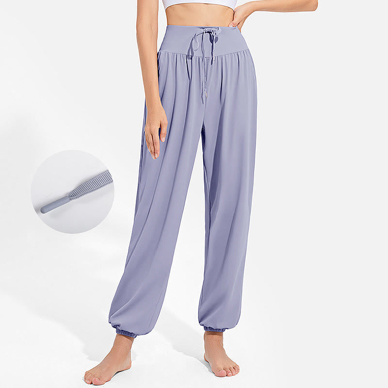 Nimara Ritual Plain Drawstring Elastic Waist Design Women's Harem Pants Sports Yoga Sweatpants With Pockets