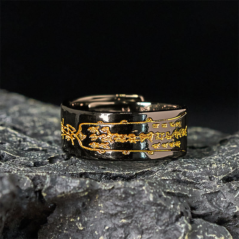 Nimara Ritual Copper Word Adjustable Balance Ring