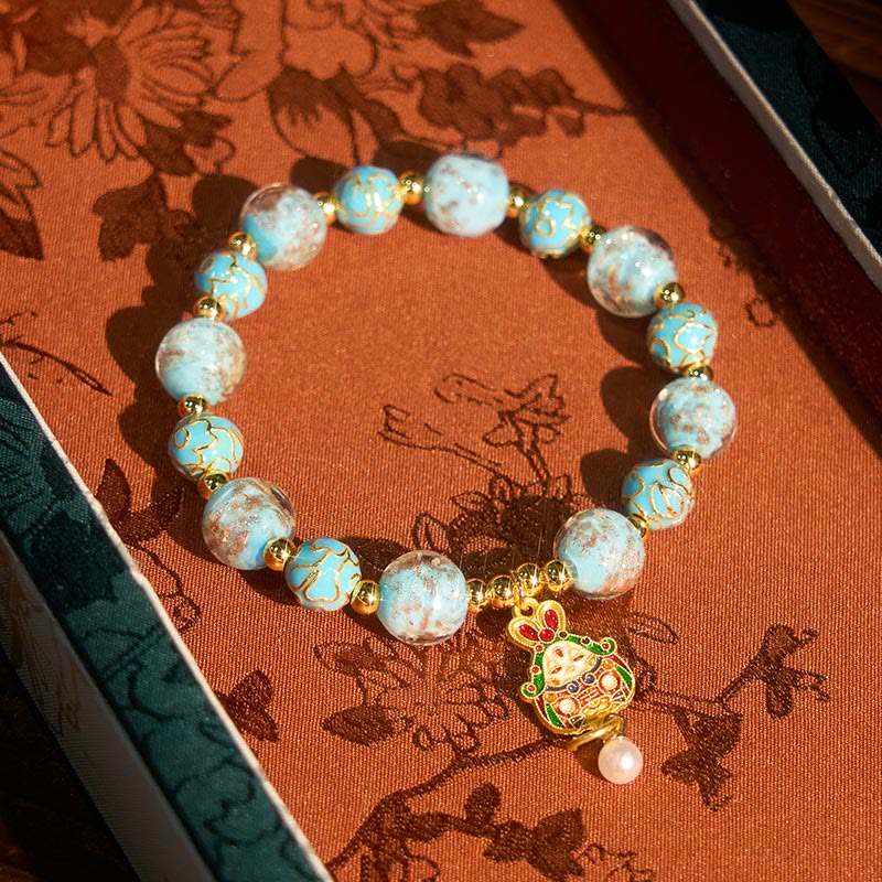 Nimara Ritual Rabbit Liuli Glass Luck Bracelet