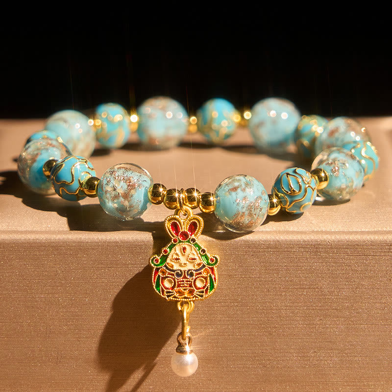 Nimara Ritual Rabbit Liuli Glass Luck Bracelet