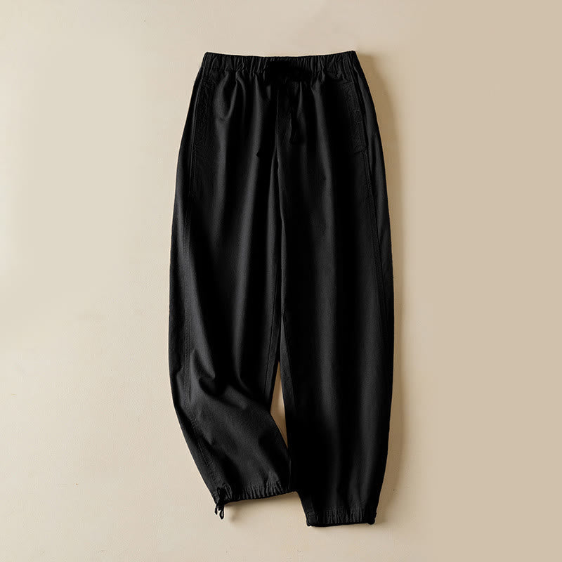 Nimara Ritual Fall Drawstring 7-8 Length Cotton Women's Cargo Pants With Pockets