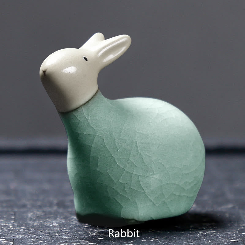 Nimara Ritual Chinese Zodiac Ceramic Tea Pet Home Decoration