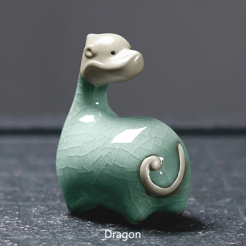 Nimara Ritual Chinese Zodiac Ceramic Tea Pet Home Decoration