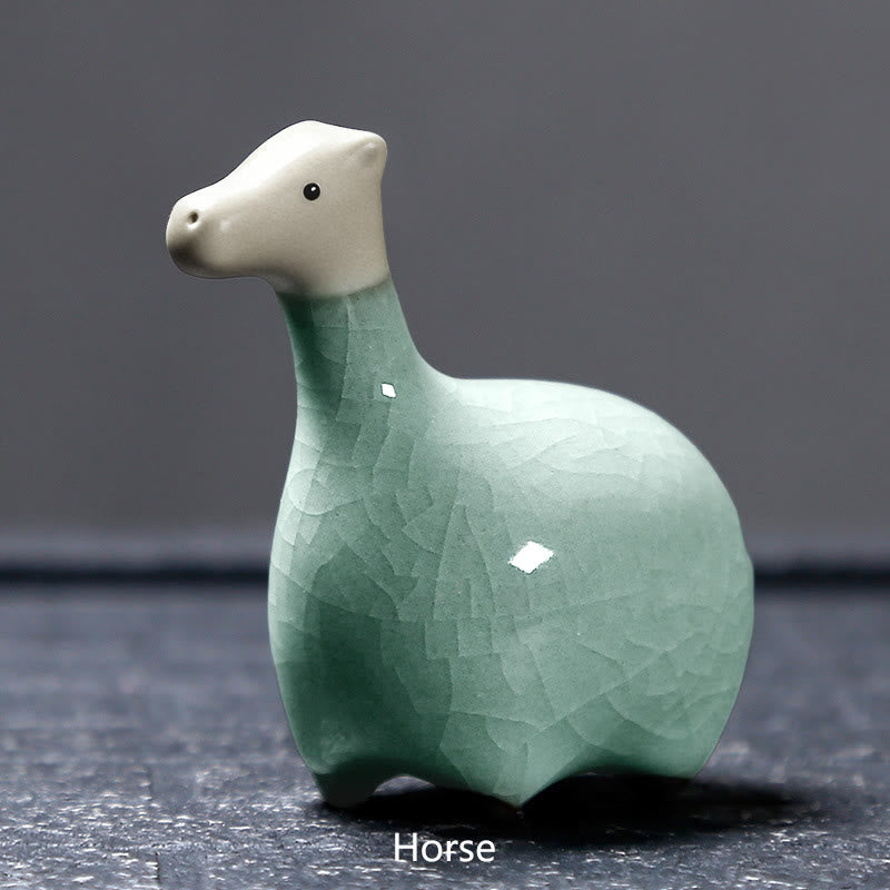 Nimara Ritual Chinese Zodiac Ceramic Tea Pet Home Decoration