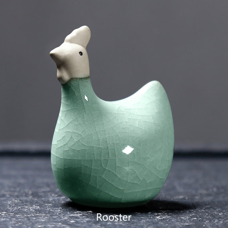 Nimara Ritual Chinese Zodiac Ceramic Tea Pet Home Decoration