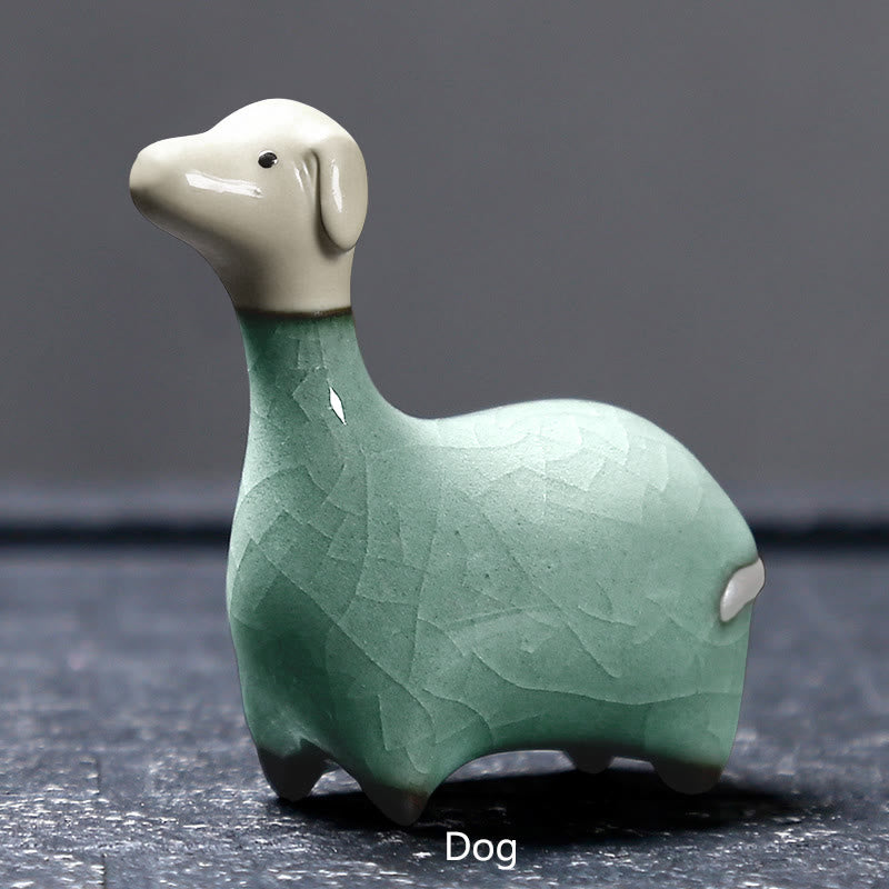 Nimara Ritual Chinese Zodiac Ceramic Tea Pet Home Decoration