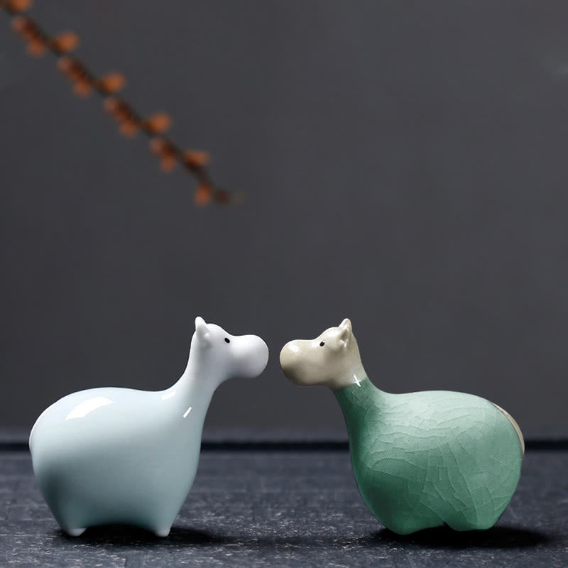 Nimara Ritual Chinese Zodiac Ceramic Tea Pet Home Decoration