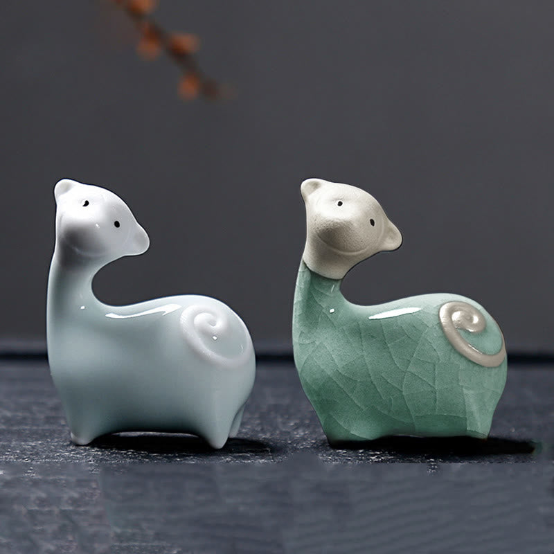 Nimara Ritual Chinese Zodiac Ceramic Tea Pet Home Decoration