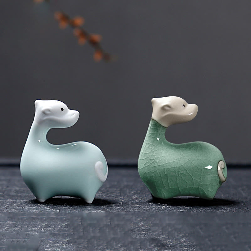 Nimara Ritual Chinese Zodiac Ceramic Tea Pet Home Decoration