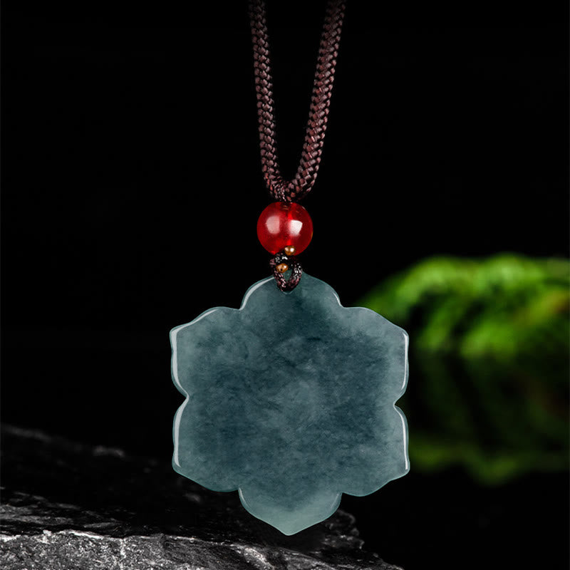 Nimara Ritual Peach Blossom Jade Prosperity Necklace Pendants