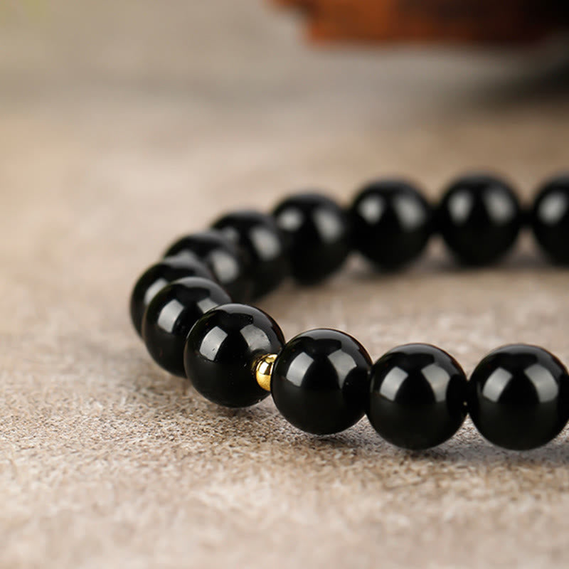 Nimara Ritual Year Of The Horse Black Obsidian Strength Bracelet