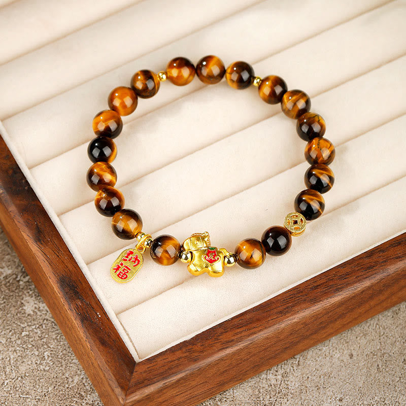Nimara Ritual Year Of The Horse Tiger Eye Courage Bracelet