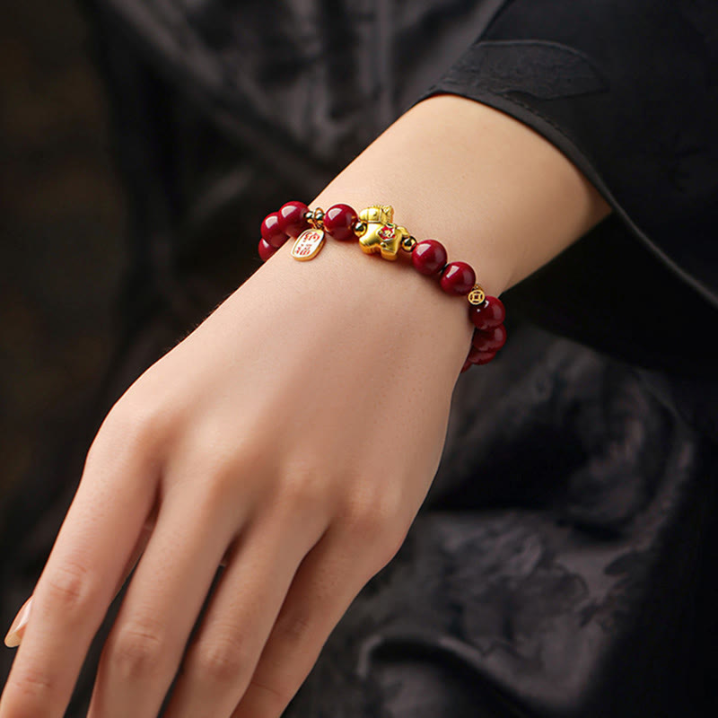 Nimara Ritual Year Of The Horse Cinnabar Blessing Bracelet