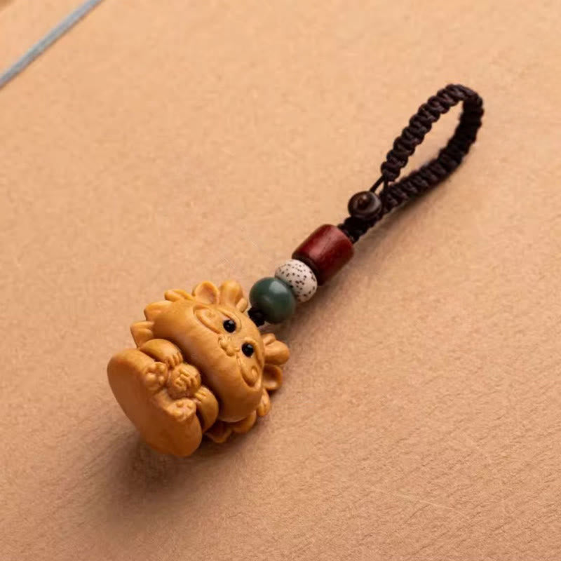 Nimara Ritual Year Of The Horse Red Sandalwood Star Moon Bodhi Seed Blessing Key Chain