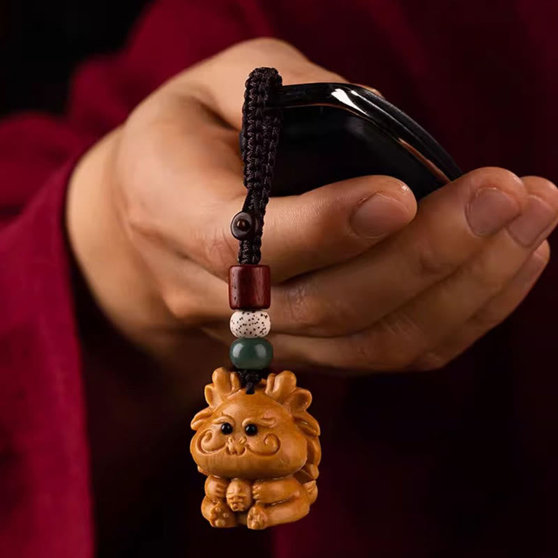 Nimara Ritual Year Of The Horse Red Sandalwood Star Moon Bodhi Seed Blessing Key Chain