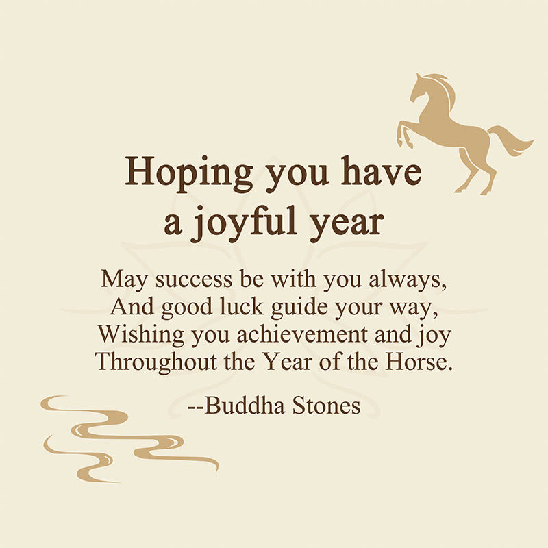Nimara Ritual "Hoping You Have a Joyful Year" Year of the Horse Ingot Red Firecrackers Alloy Key Chain Includes Gift Message Card