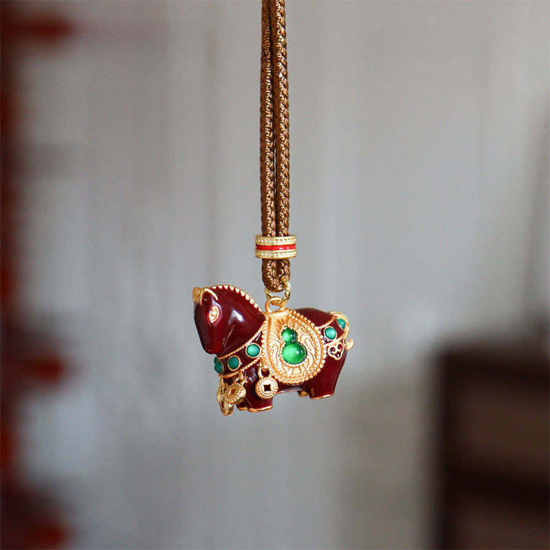 Nimara Ritual Year Of The Horse Copper Brass Balance Necklace Pendants