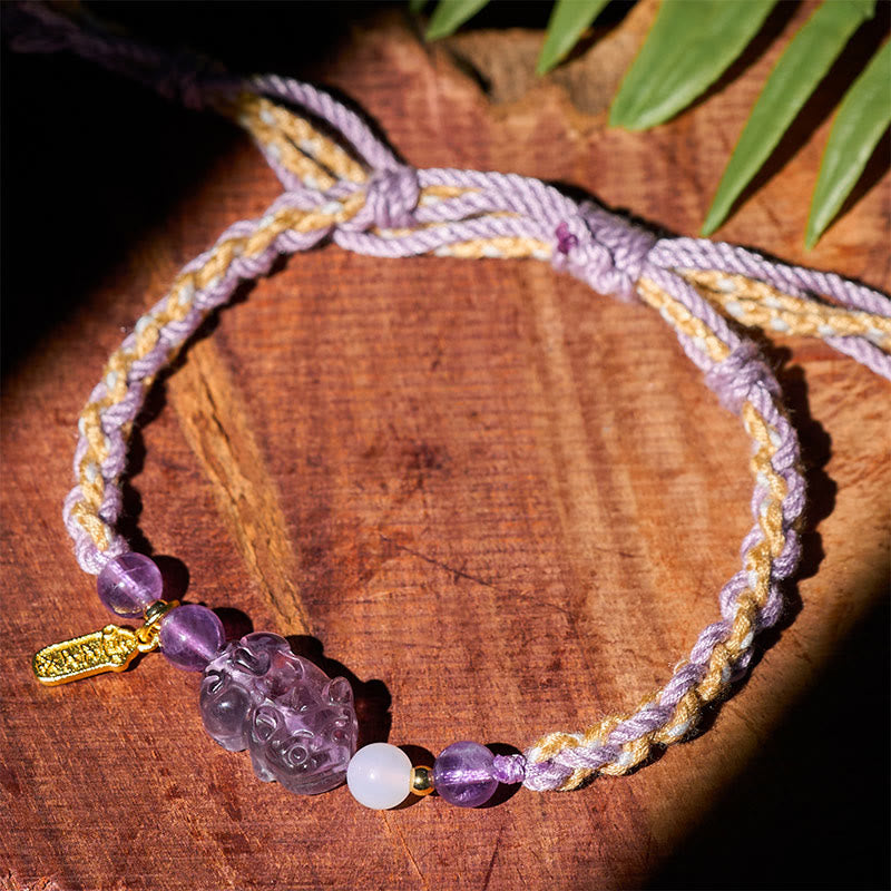 Nimara Ritual Amethyst Pixiu Balance Lucky Bracelet