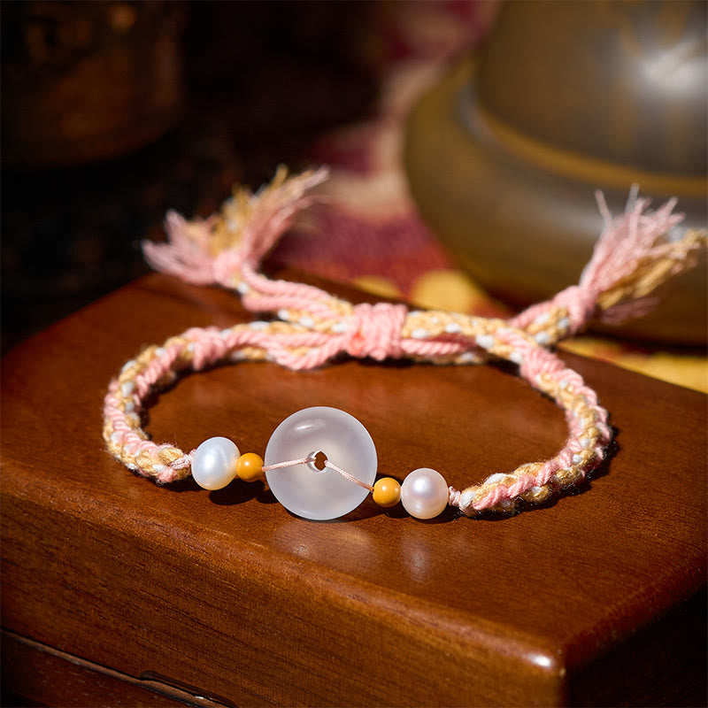 Nimara Ritual Chalcedony Peace Buckle Positive Bracelet