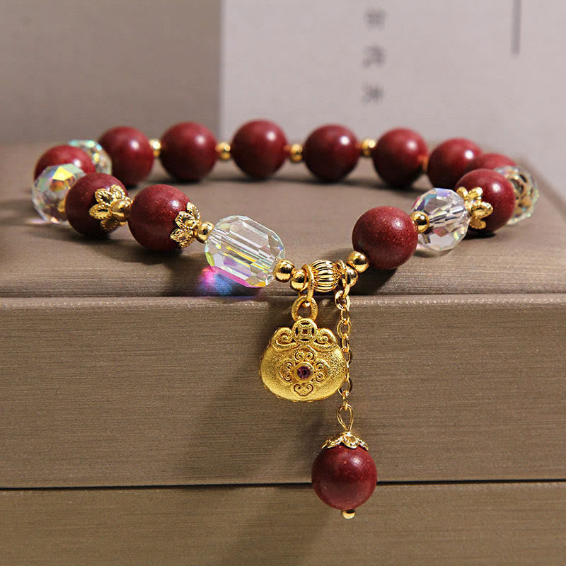 Nimara Ritual Sandalwood Lucky Bag Charm Healing Bracelet