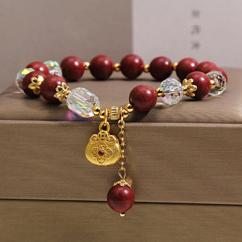 Nimara Ritual Sandalwood Lucky Bag Charm Healing Bracelet