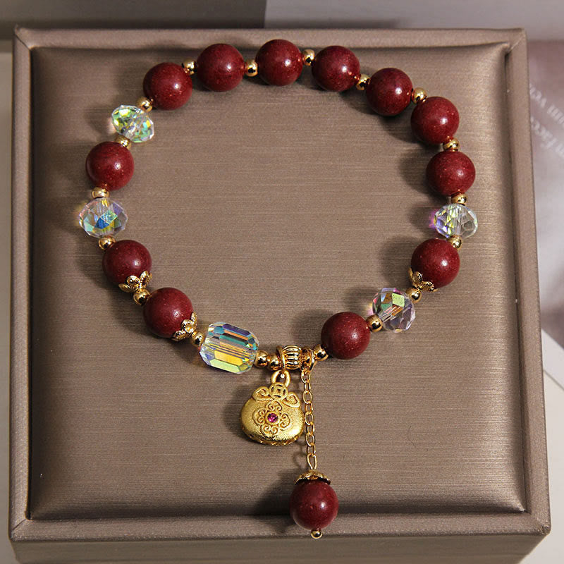 Nimara Ritual Sandalwood Lucky Bag Charm Healing Bracelet