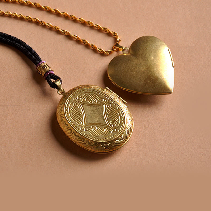 Nimara Ritual Copper Kwan Yin Avalokitesvara Zakiram Wealth Pendant Necklace