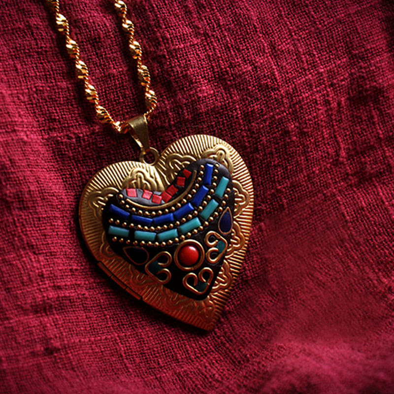 Nimara Ritual Copper Kwan Yin Avalokitesvara Zakiram Wealth Pendant Necklace