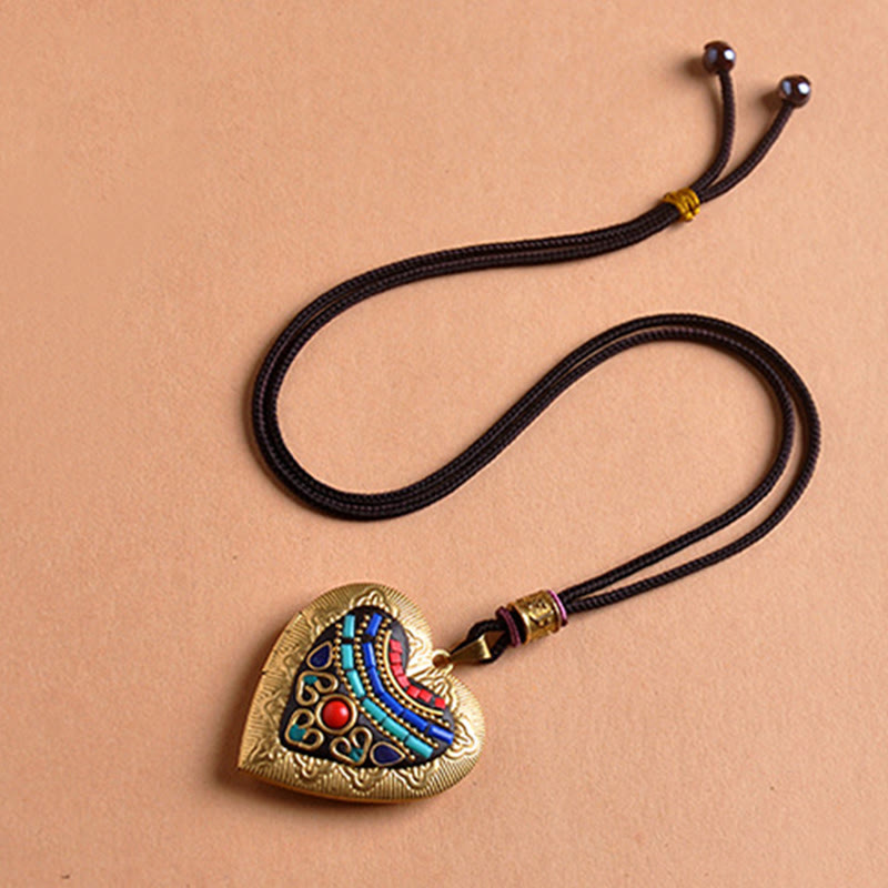 Nimara Ritual Copper Kwan Yin Avalokitesvara Zakiram Wealth Pendant Necklace