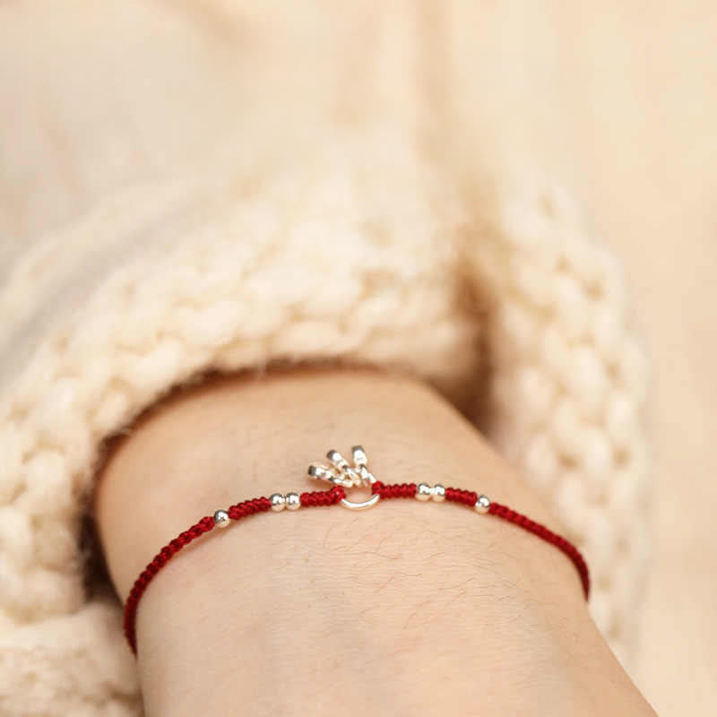 Nimara Ritual Handcrafted 925 Sterling Silver Copper Coins Design Protection Strength Ultra-Thin Bracelet Anklet