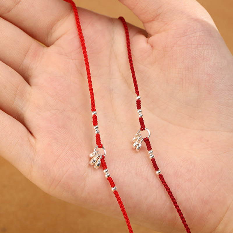 Nimara Ritual Handcrafted 925 Sterling Silver Copper Coins Design Protection Strength Ultra-Thin Bracelet Anklet