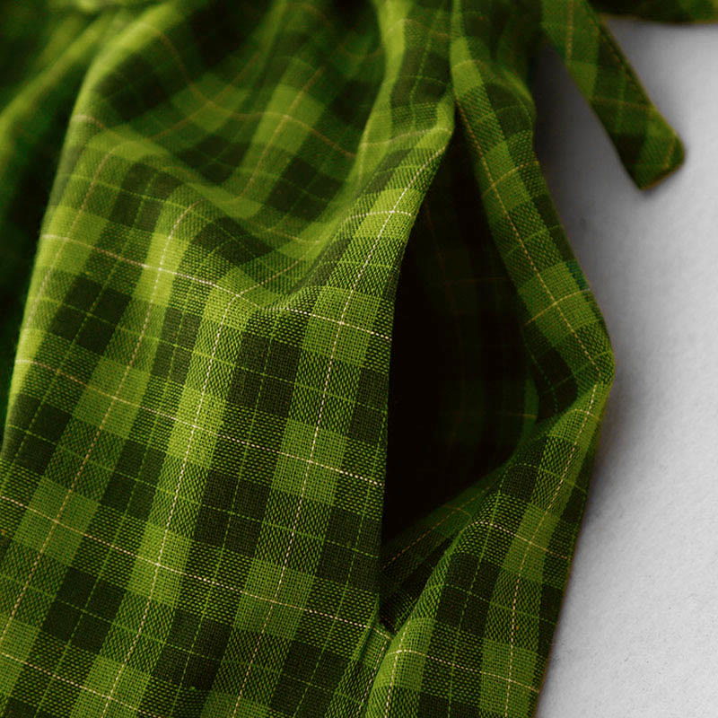 Nimara Ritual Sleeveless Plaid Summer Midi Dress With Pockets