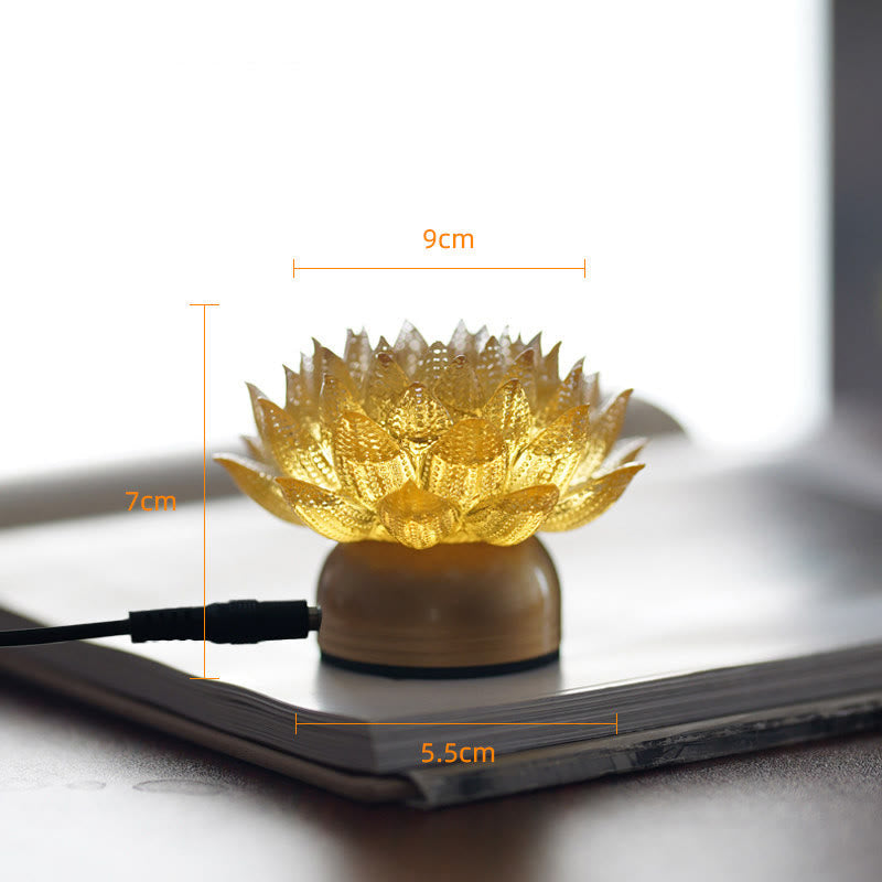 Nimara Ritual Lotus Liuli Glass Copper Brass New Begining Home Decoration