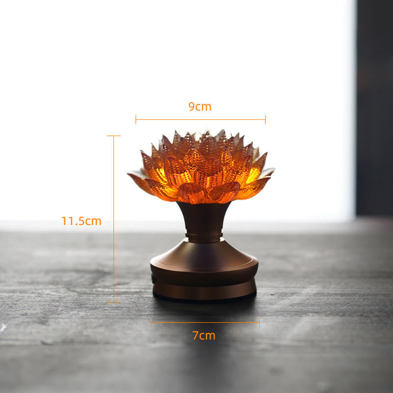 Nimara Ritual Lotus Liuli Glass Copper Brass New Begining Home Decoration