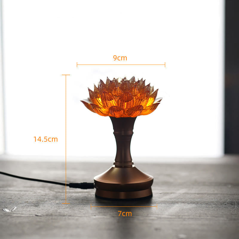 Nimara Ritual Lotus Liuli Glass Copper Brass New Begining Home Decoration