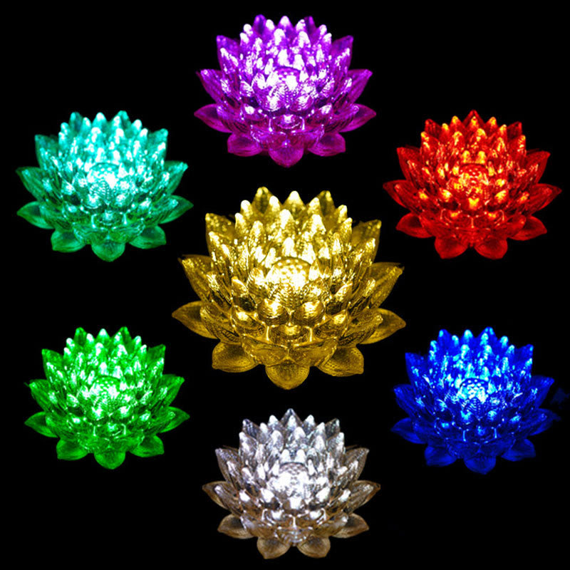 Nimara Ritual Lotus Liuli Glass Copper Brass New Begining Home Decoration