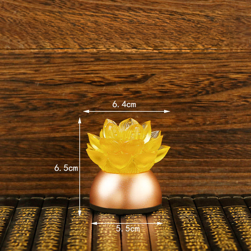 Nimara Ritual Lotus Liuli Glass Copper New Begining Home Decoration