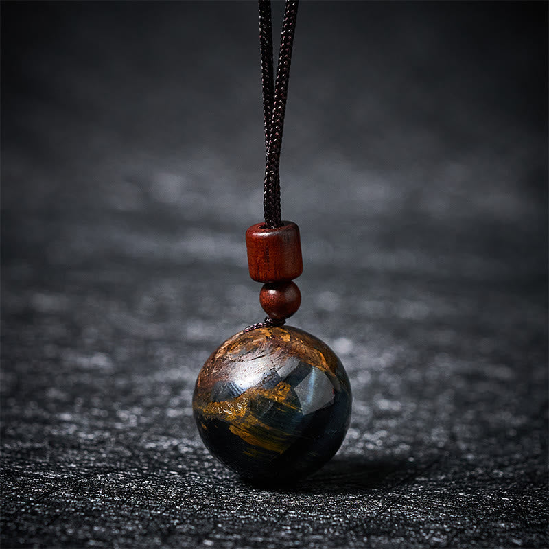 Nimara Ritual White Crystal Pink Crystal Tiger Eye Smoky Quartz Protection Necklace Pendant