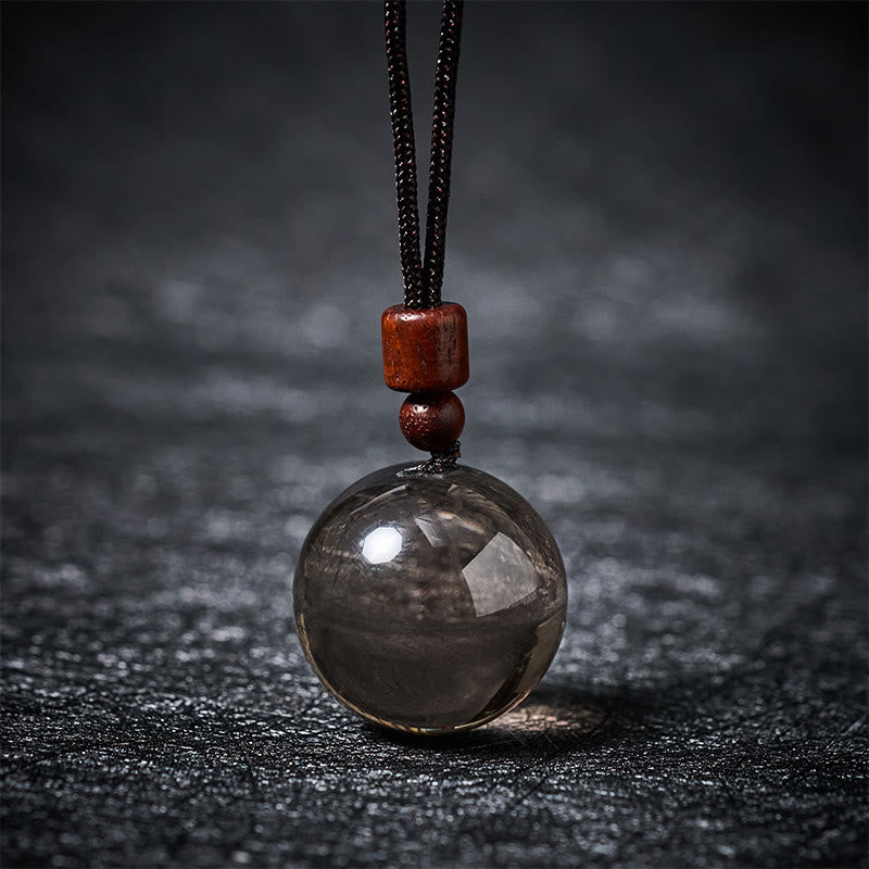 Nimara Ritual White Crystal Pink Crystal Tiger Eye Smoky Quartz Protection Necklace Pendant
