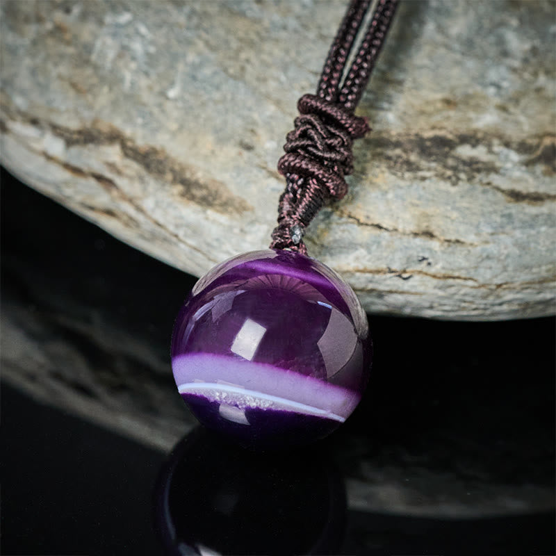 Nimara Ritual Amethyst Yellow Agate Various Agate Pink Crystal Lazurite Lapis Lazuli Balance Necklace Pendant