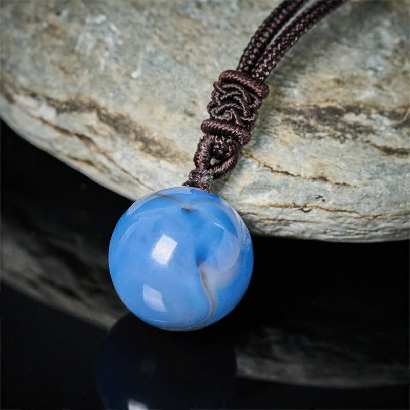 Nimara Ritual Amethyst Yellow Agate Various Agate Pink Crystal Lazurite Lapis Lazuli Balance Necklace Pendant