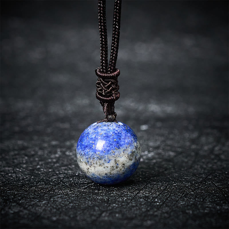 Nimara Ritual Amethyst Yellow Agate Various Agate Pink Crystal Lazurite Lapis Lazuli Balance Necklace Pendant