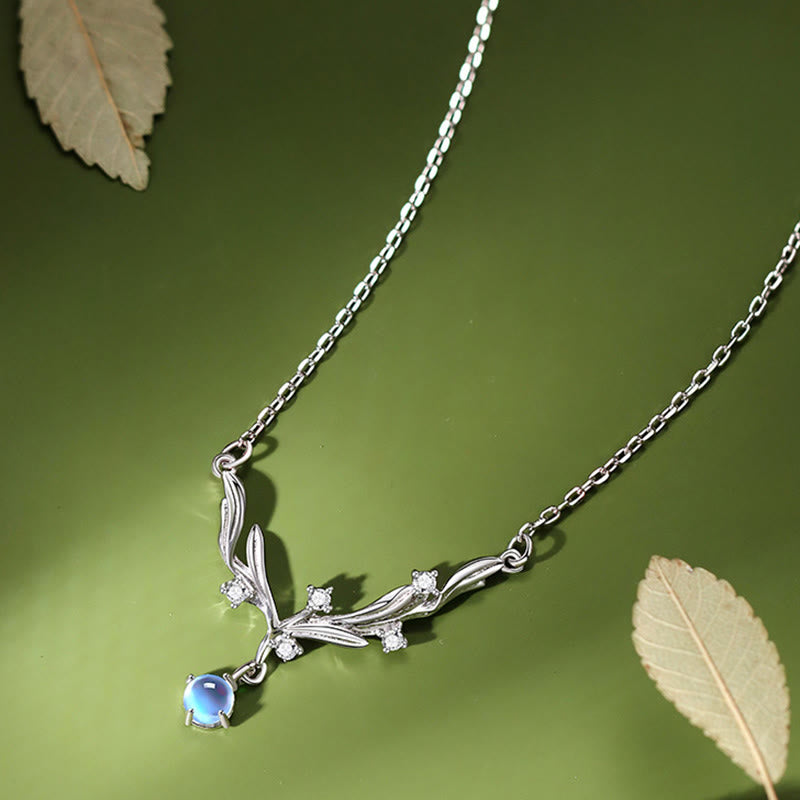 Nimara Ritual 925 Sterling Silver Mistletoe Keep Away Evil Spirits Necklace Pendant