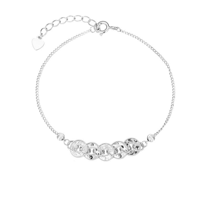 Nimara Ritual 925 Sterling Silver Five-Emperor Coins Protection Ring Bracelet Necklace Pendant