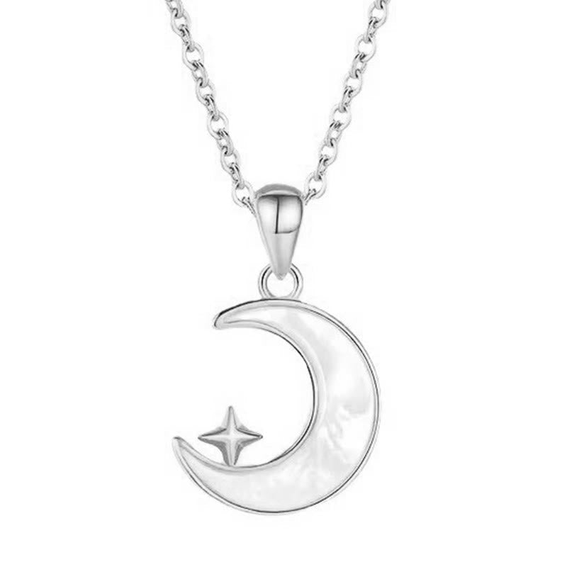 Nimara Ritual "FOR DEAREST MOTHER" Moon Star 925 Sterling Silver Calm Necklace Pendants Includes Gift Message Card